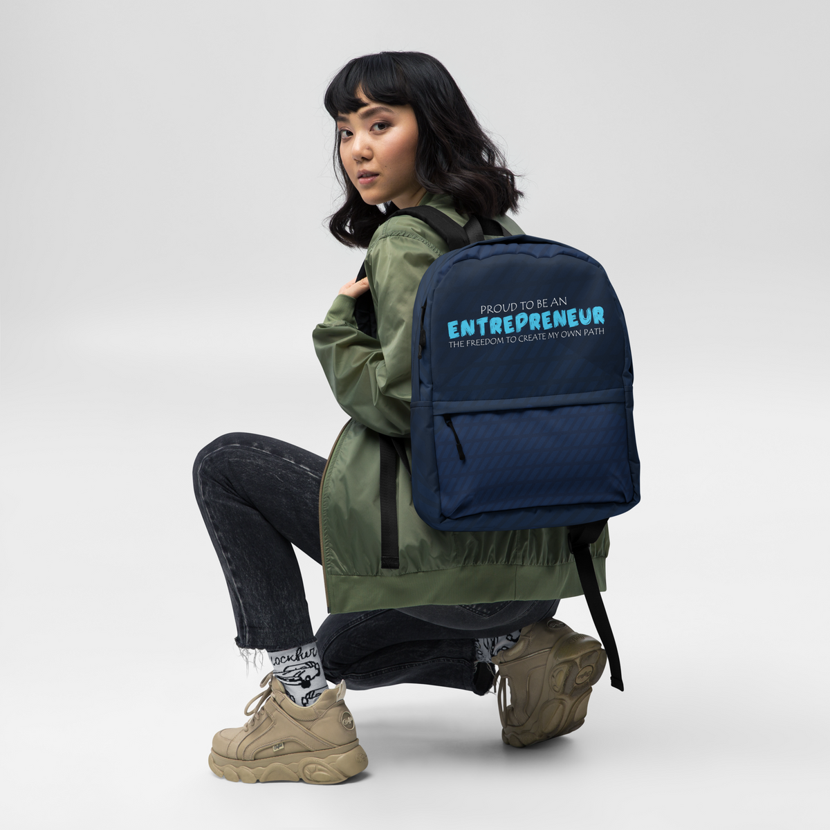 Entrepreneur All over pattern Backpack