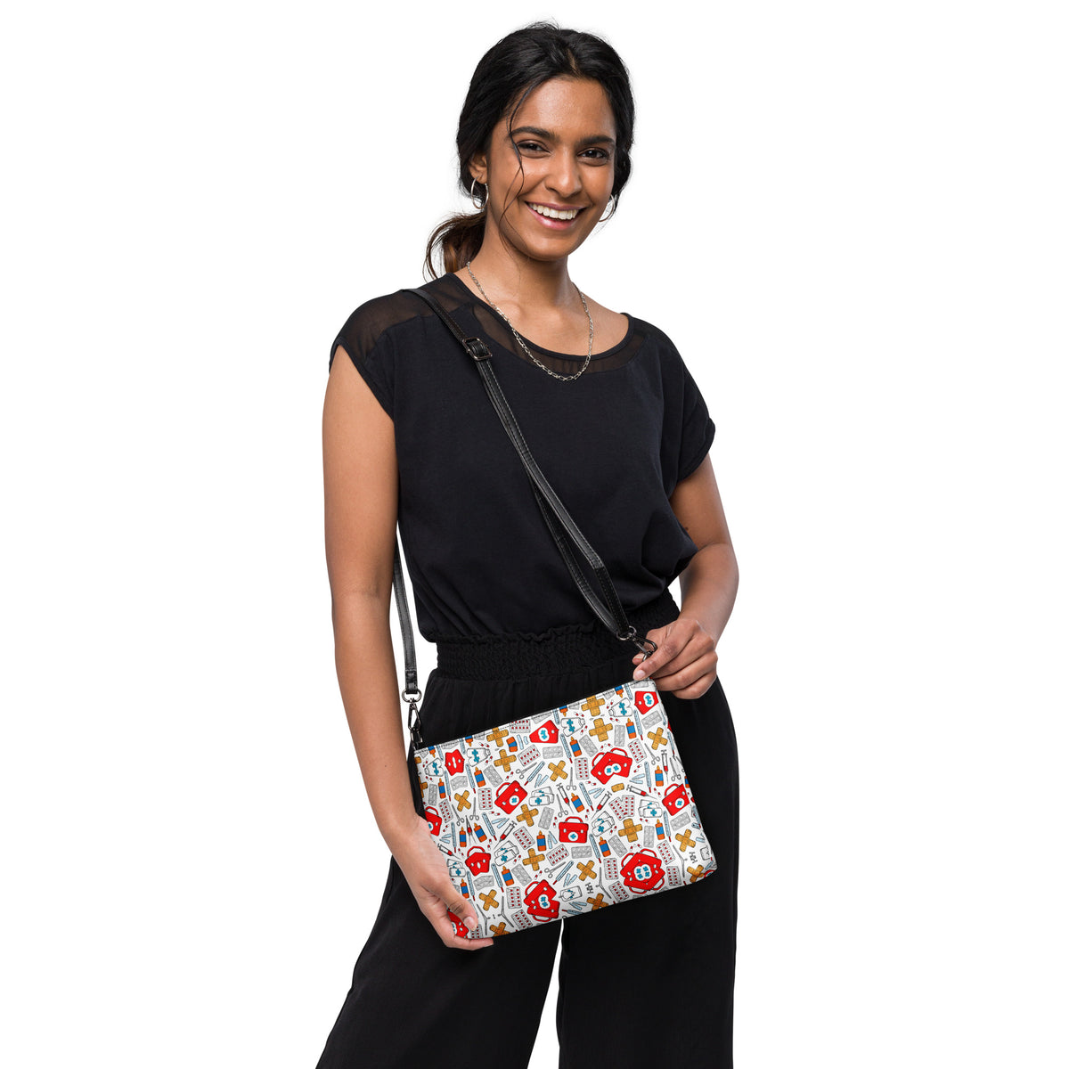 Medical pattern Crossbody bag