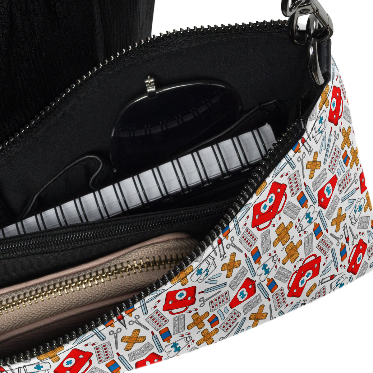 Medical pattern Crossbody bag