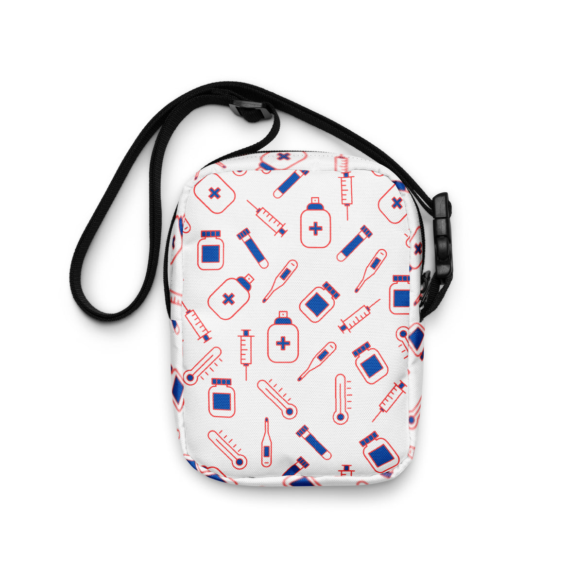 Medical pattern mini crossbody bag