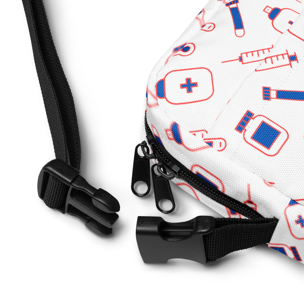 Medical pattern mini crossbody bag