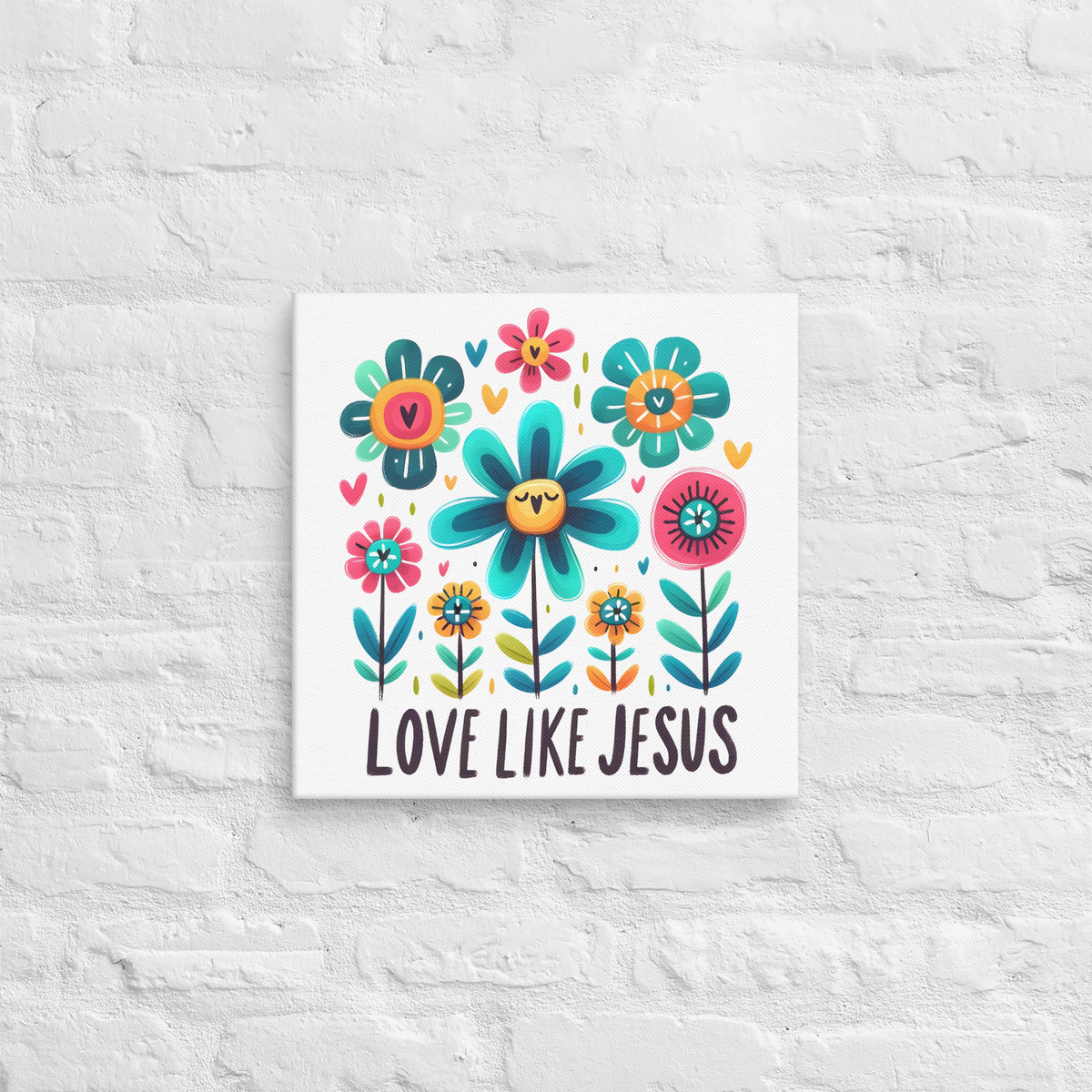 Love like Jesus wall art Canva