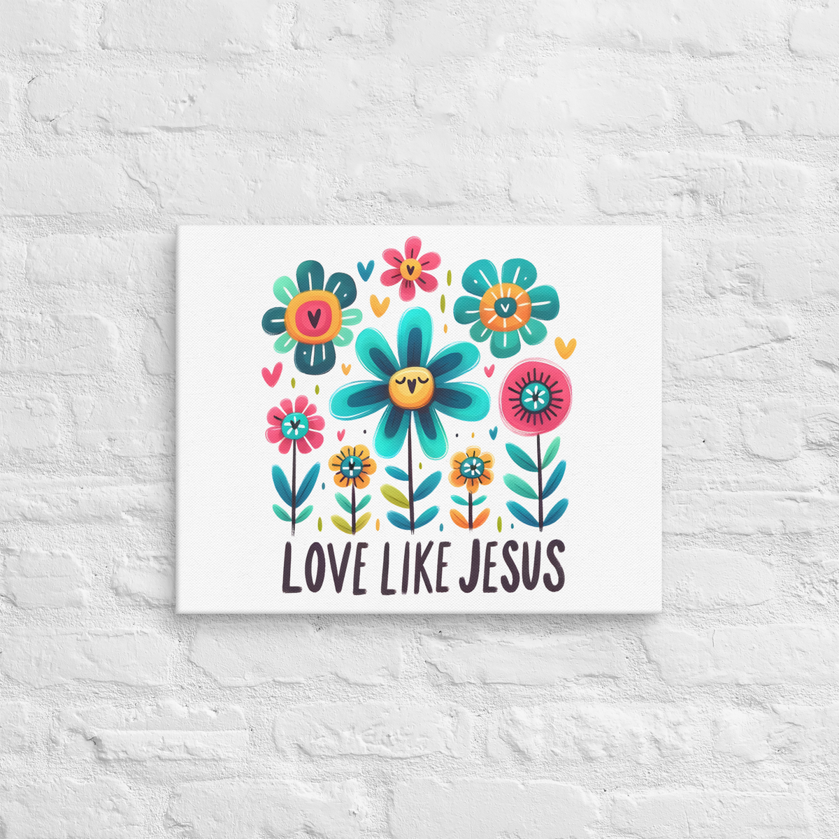 Love like Jesus wall art Canva