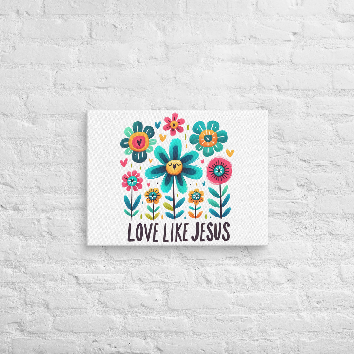 Love like Jesus wall art Canva