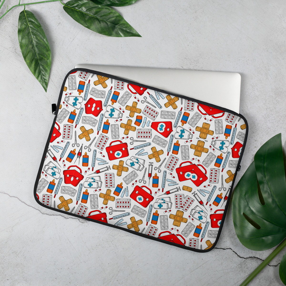 Medical pattern Laptop Sleeve