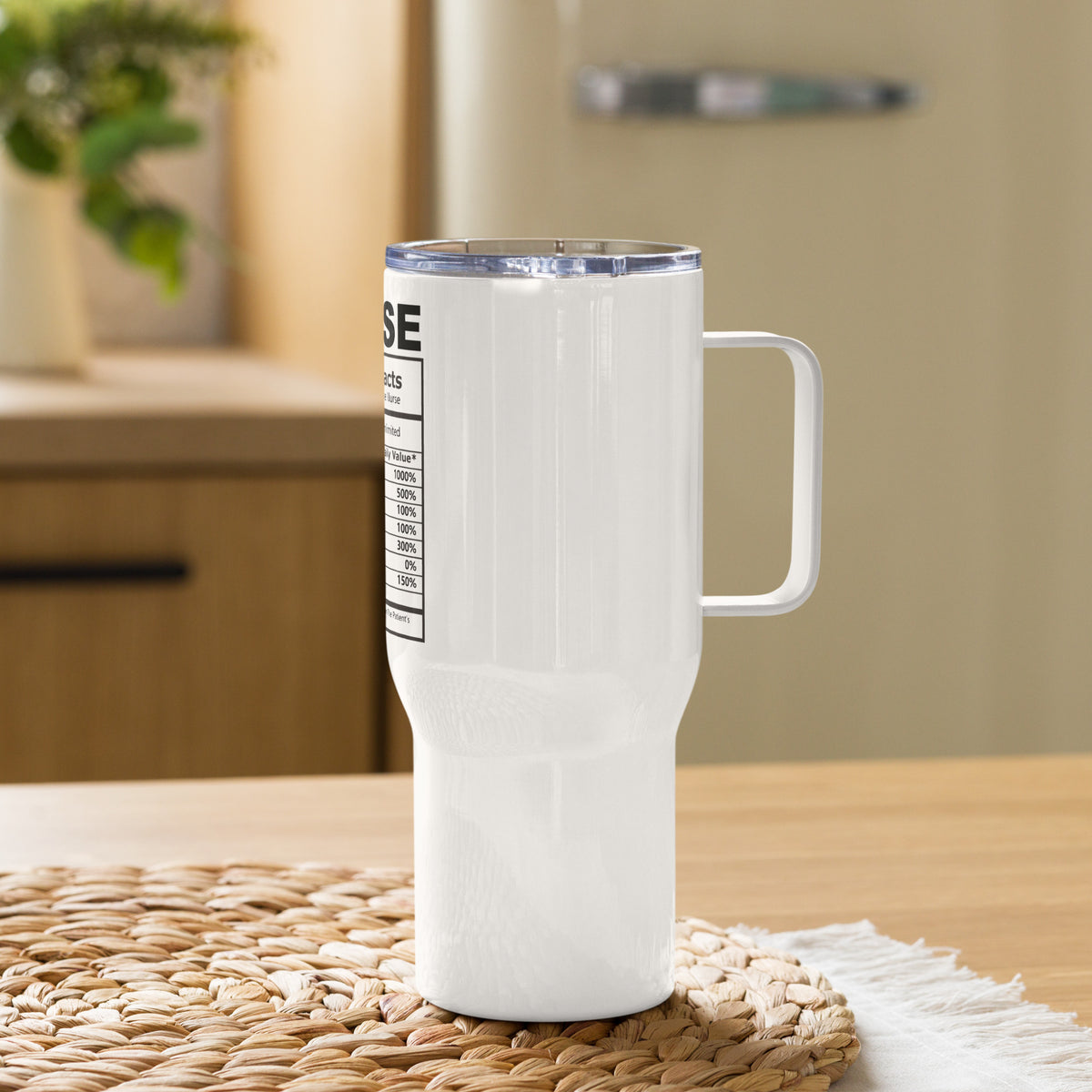 Nurse Nutrition Facts Travel Mug