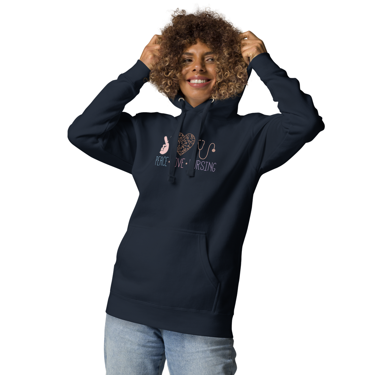 Peace-Love-Nursing Unisex Hoodie