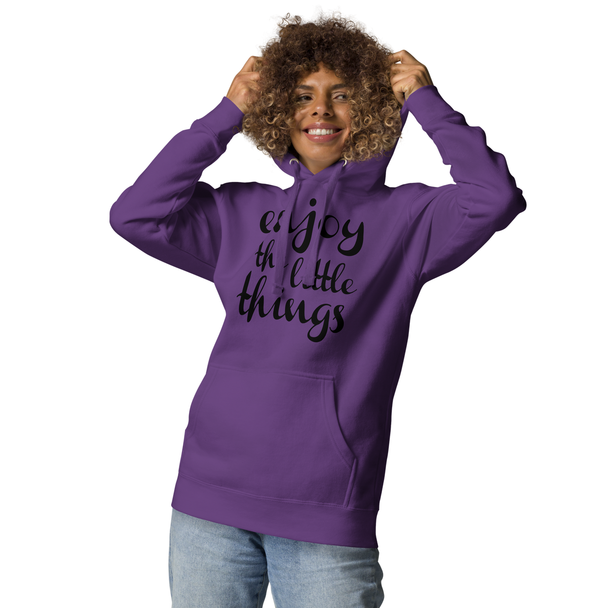 Enjoy the little things Motivational Unisex Hoodie