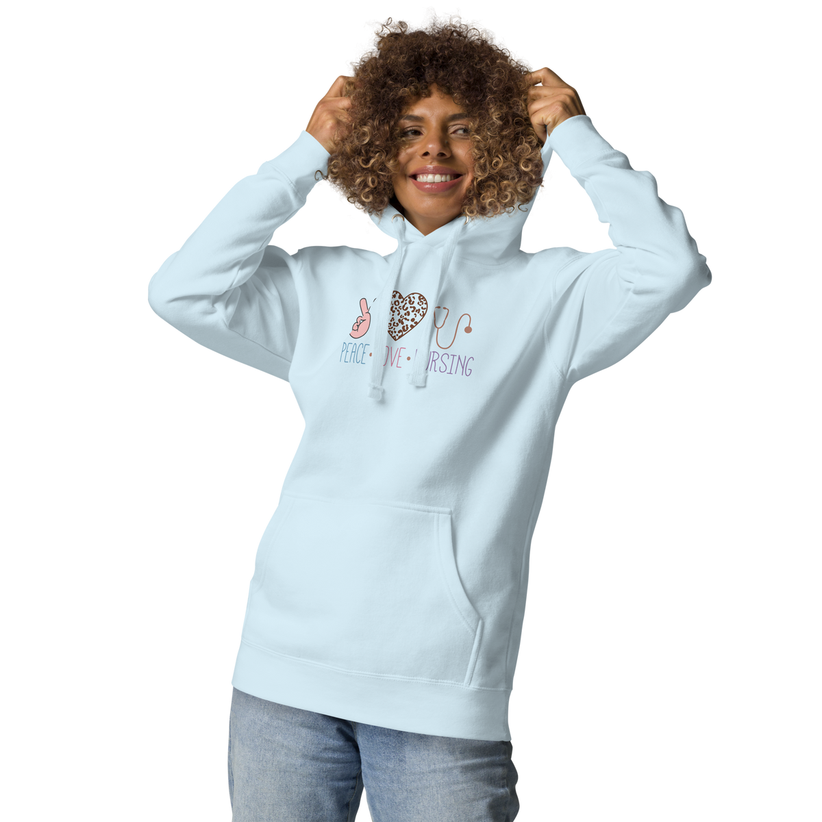 Peace-Love-Nursing Unisex Hoodie