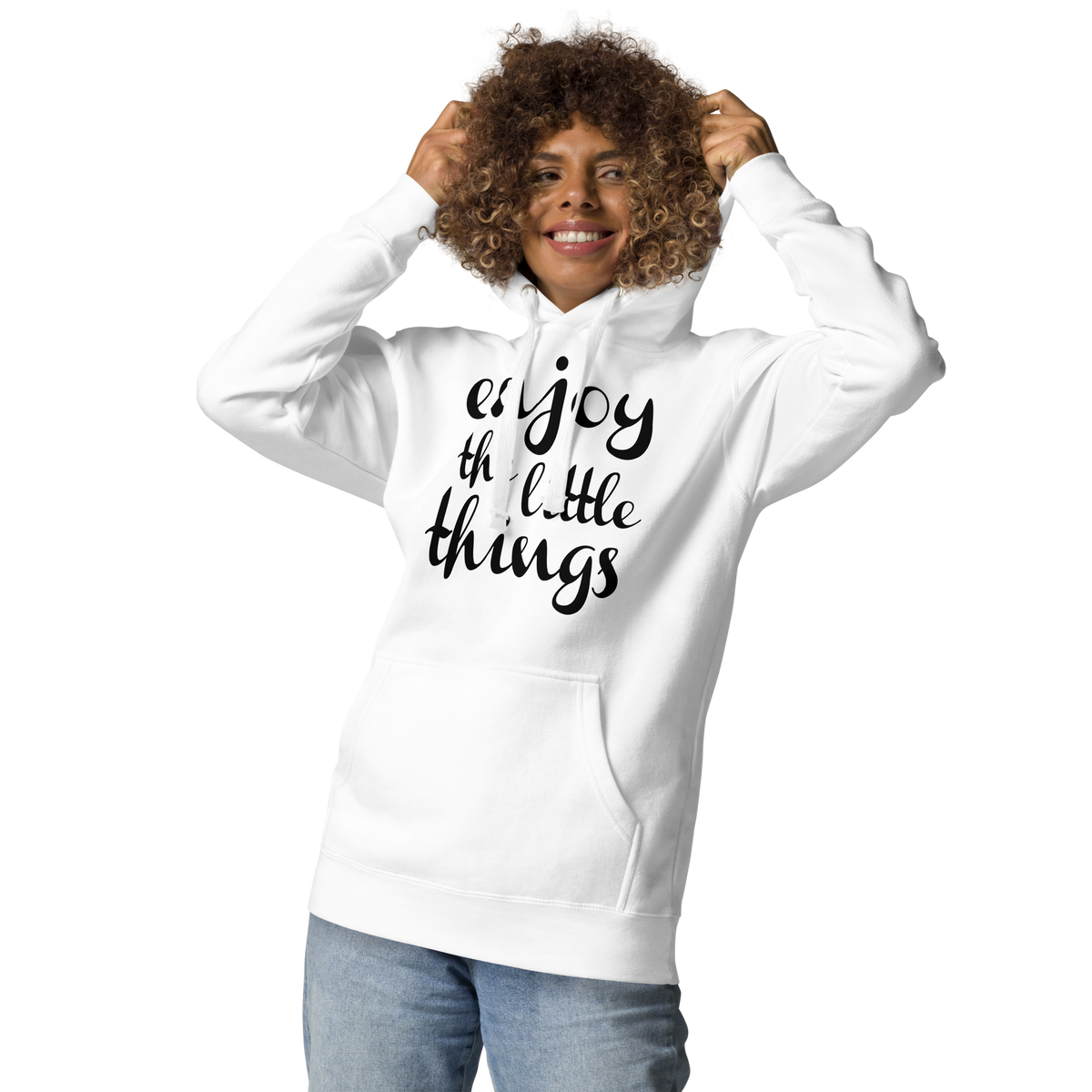 Enjoy the little things Motivational Unisex Hoodie