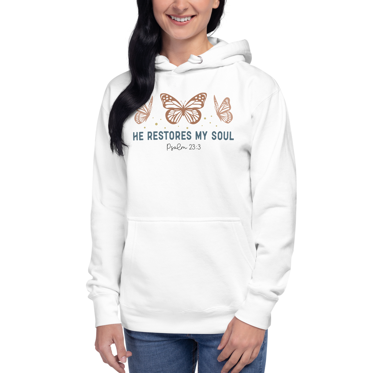 He restores my soul Unisex Hoodie