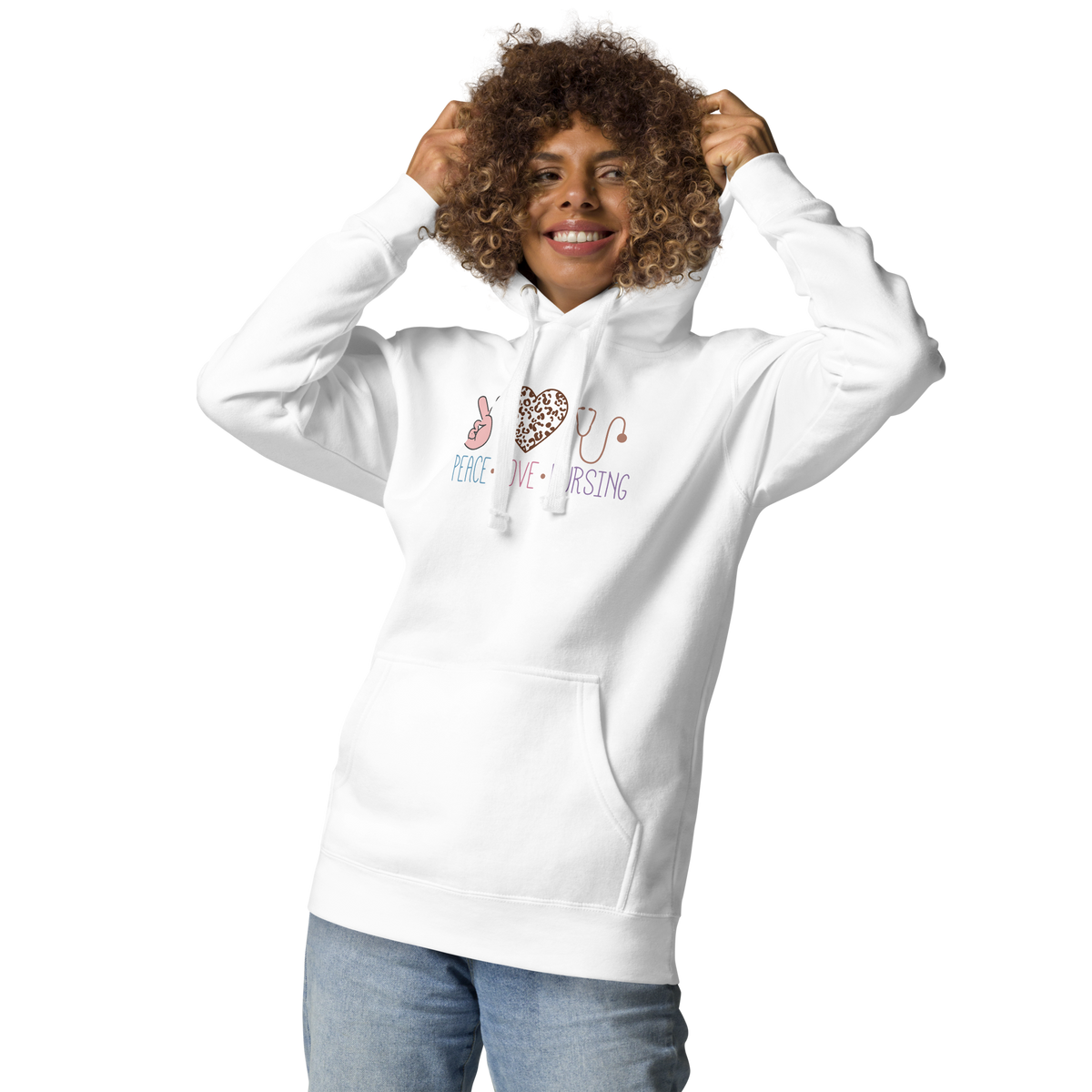 Peace-Love-Nursing Unisex Hoodie