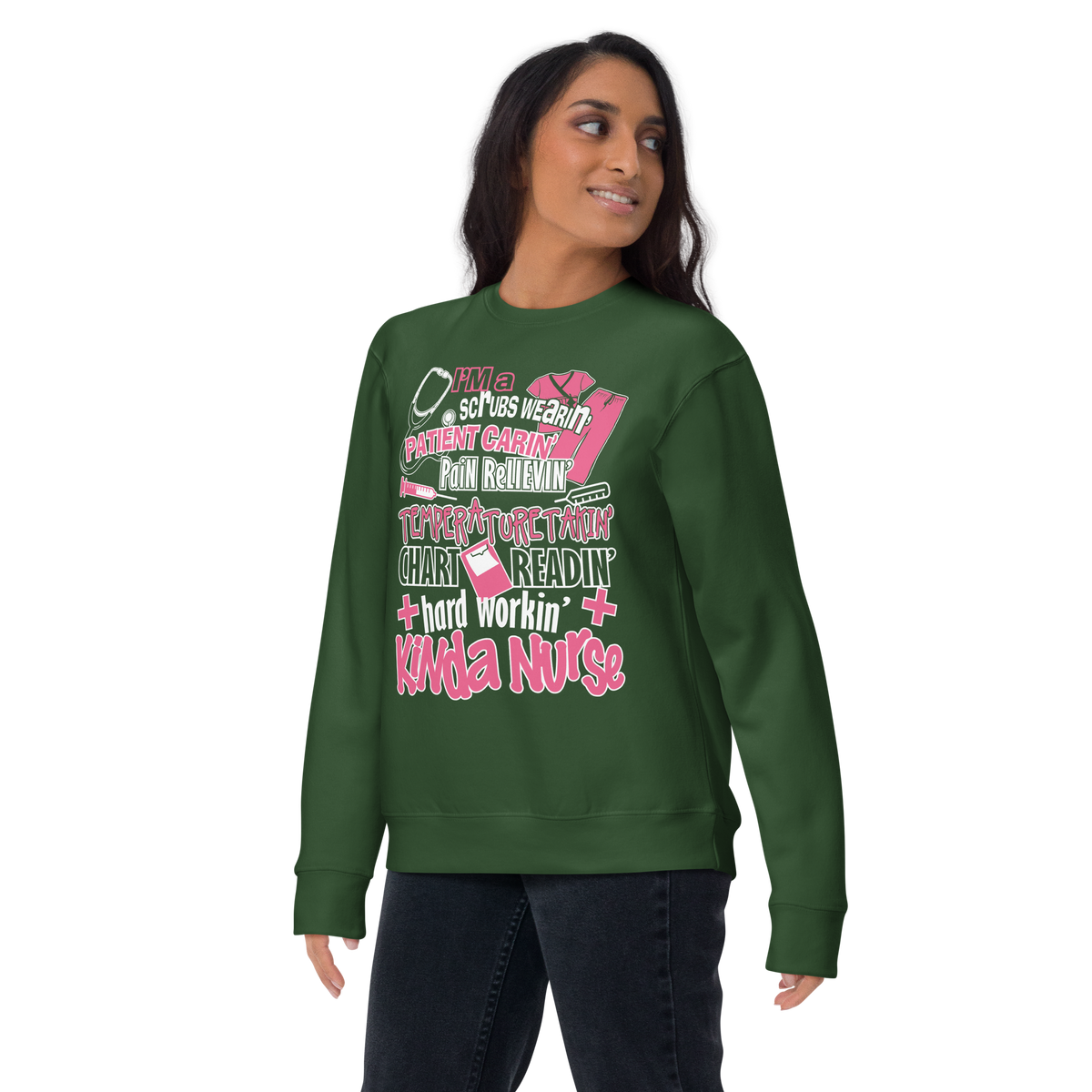 Hardworking kinda nurse Premium Sweatshirt