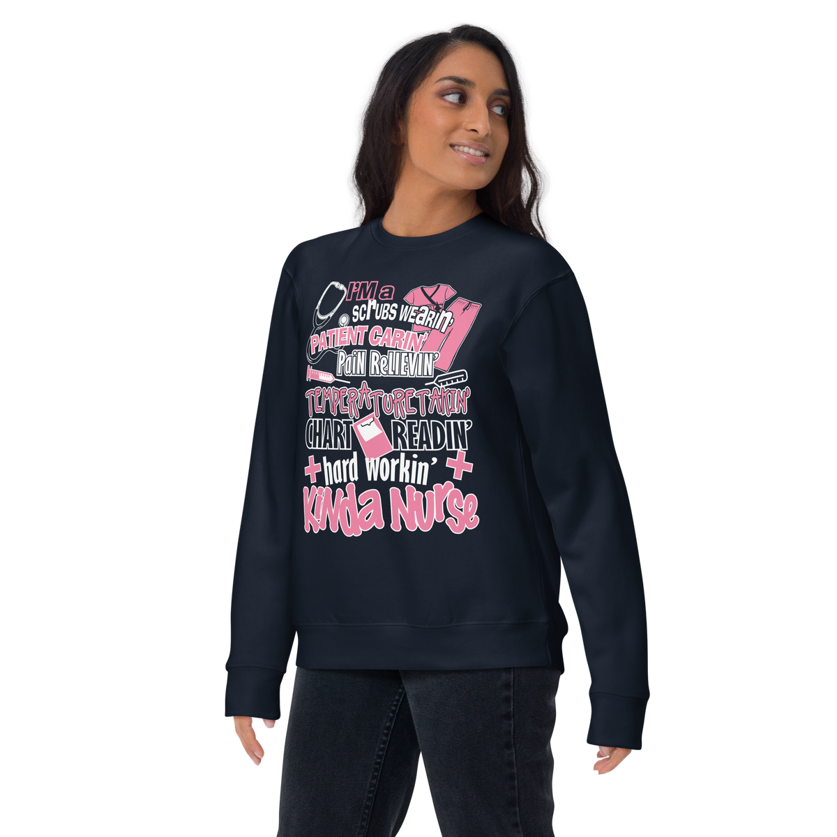 Hardworking kinda nurse Premium Sweatshirt