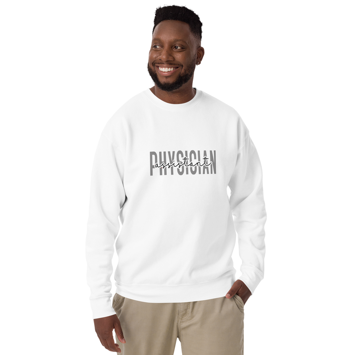 White PA Unisex Premium Sweatshirt