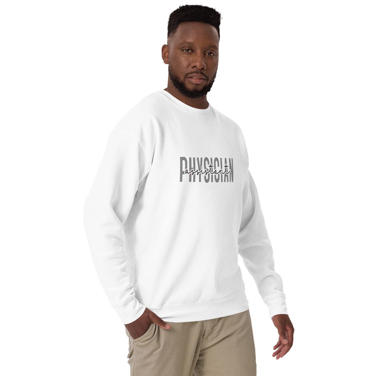 White PA Unisex Premium Sweatshirt