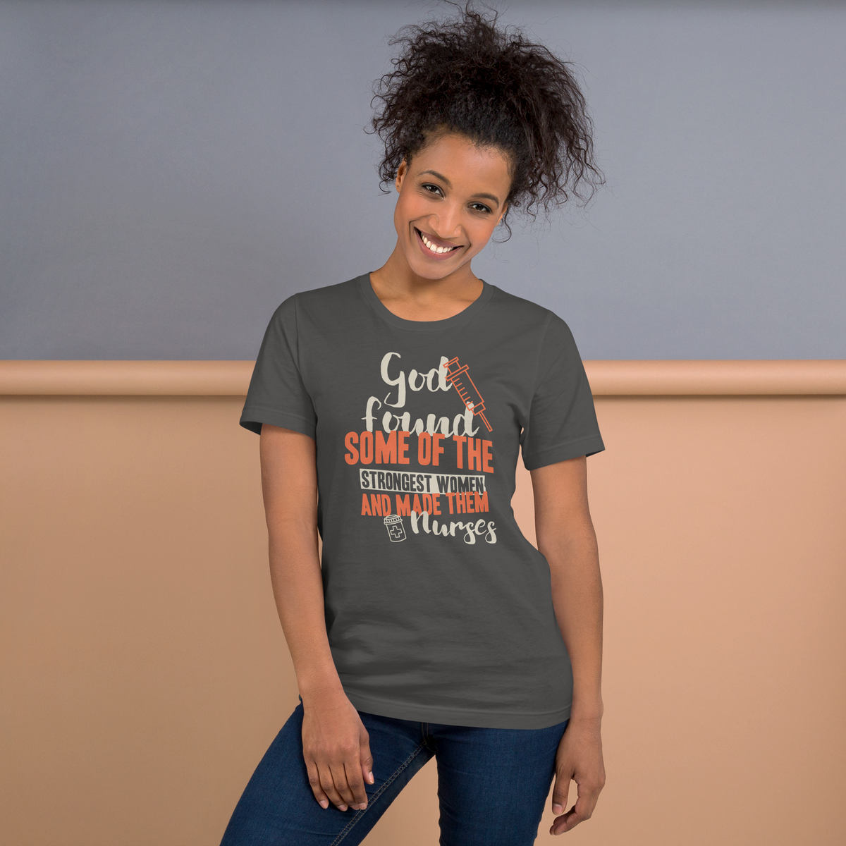 God found women nurse t-shirt