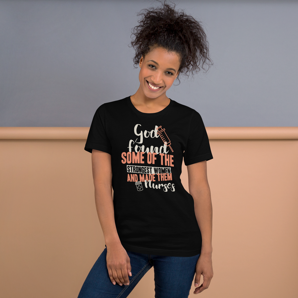 God found women nurse t-shirt