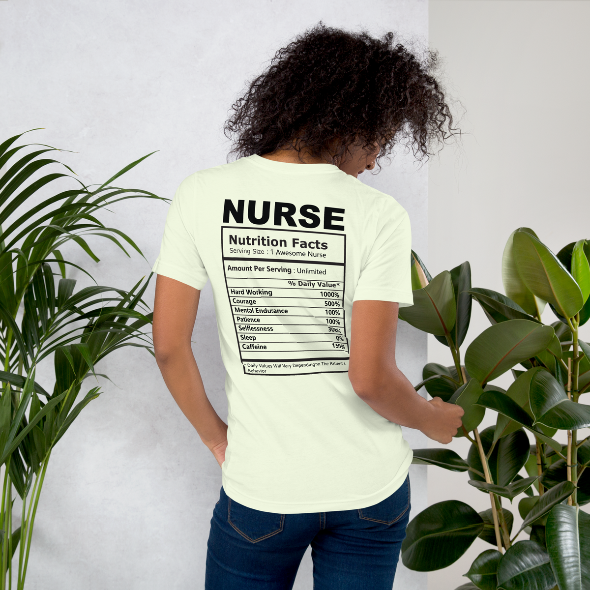 Nurse Fun Nutrition Facts Unisex t-shirt