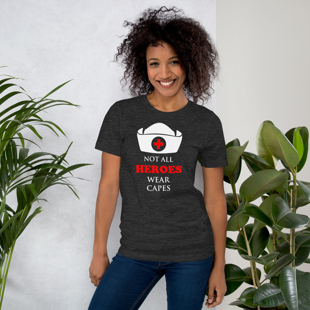 Not all heroes wear cape Unisex Nurse t-shirt