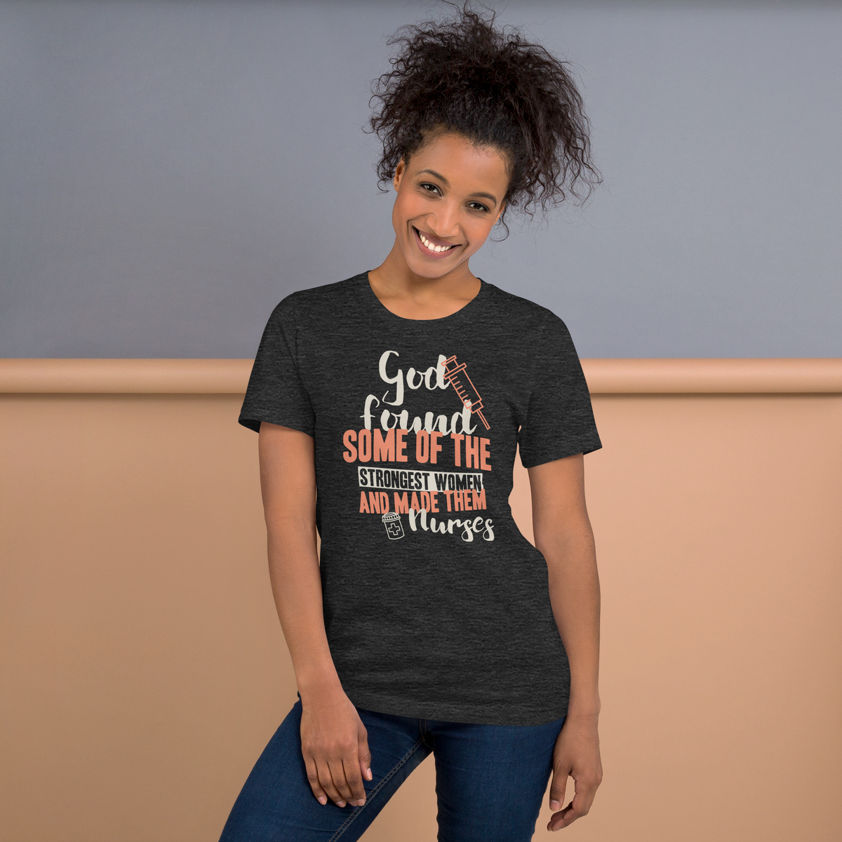 God found women nurse t-shirt