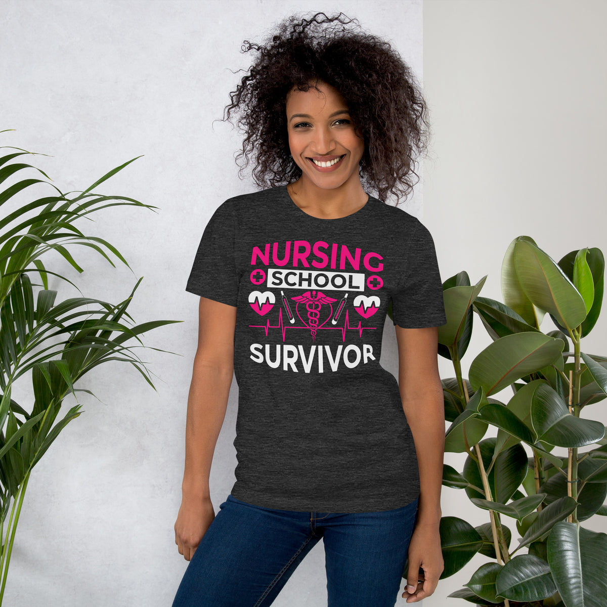 I survived nursing school Unisex t-shirt