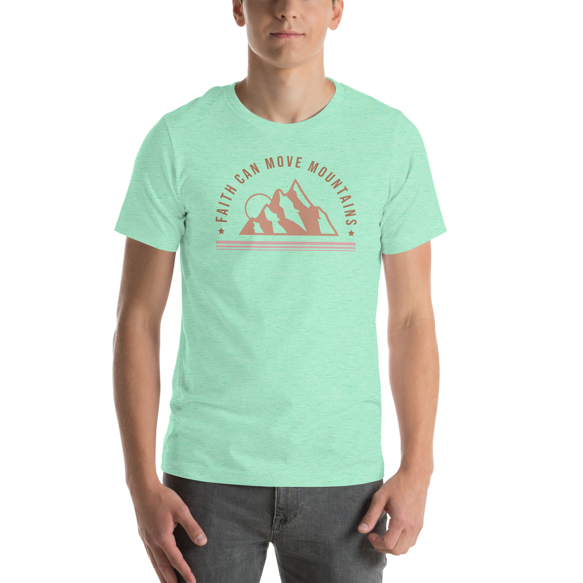 Faith can move Mountains Unisex t-shirt