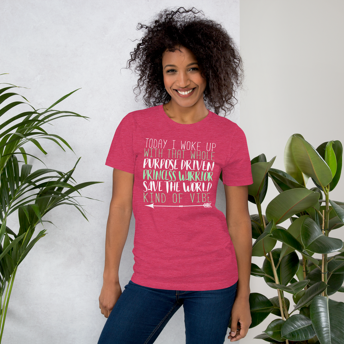 Princess warrior vibe women t-shirt