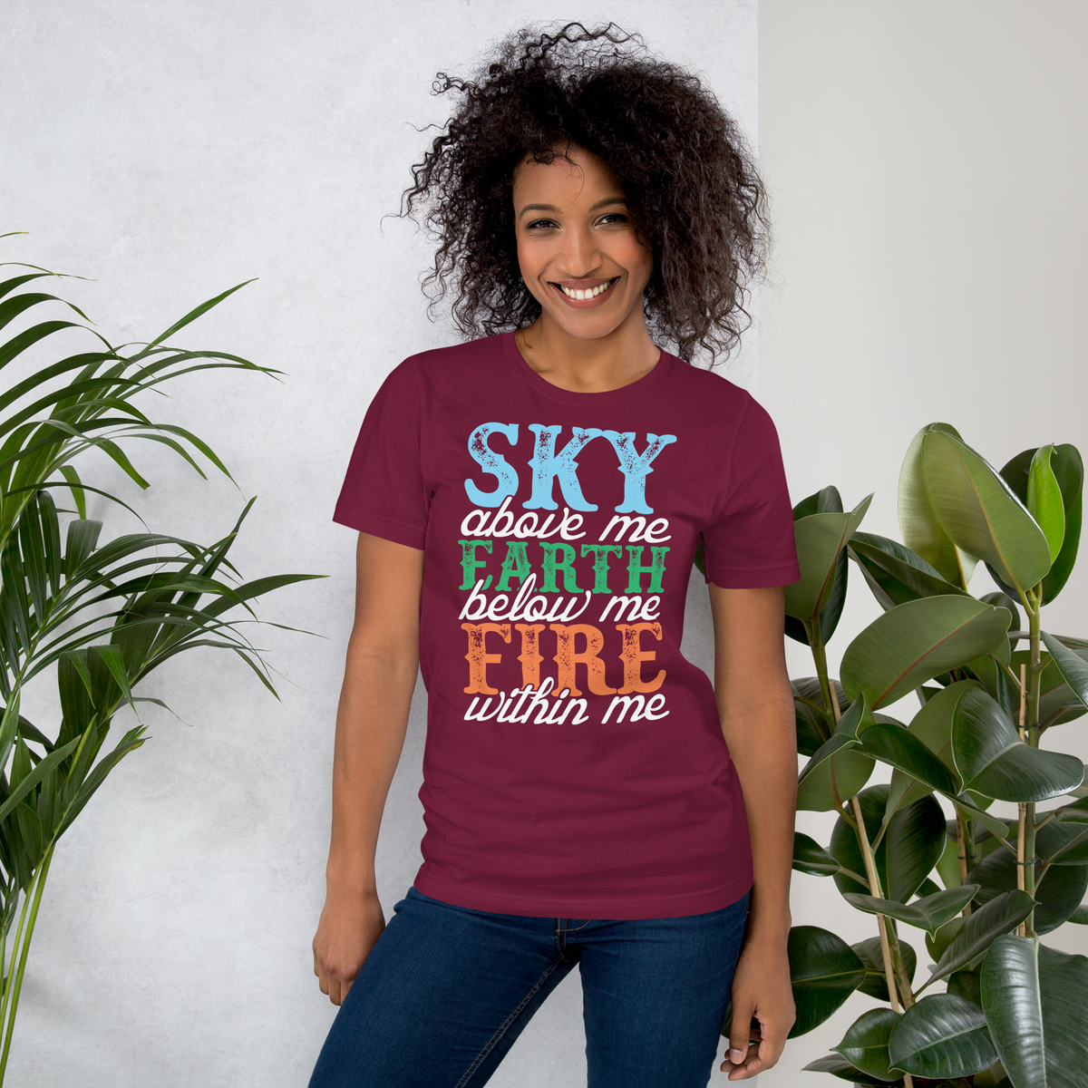 Fire within me Motivational Unisex t-shirt