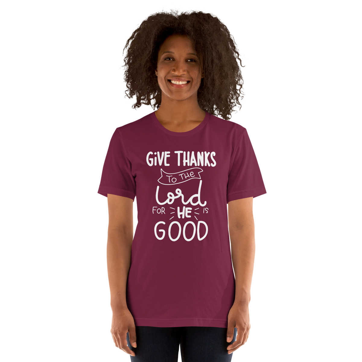 Give thanks to the Lord Unisex t-shirt