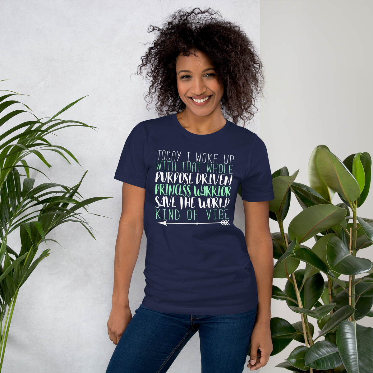 Princess warrior vibe women t-shirt