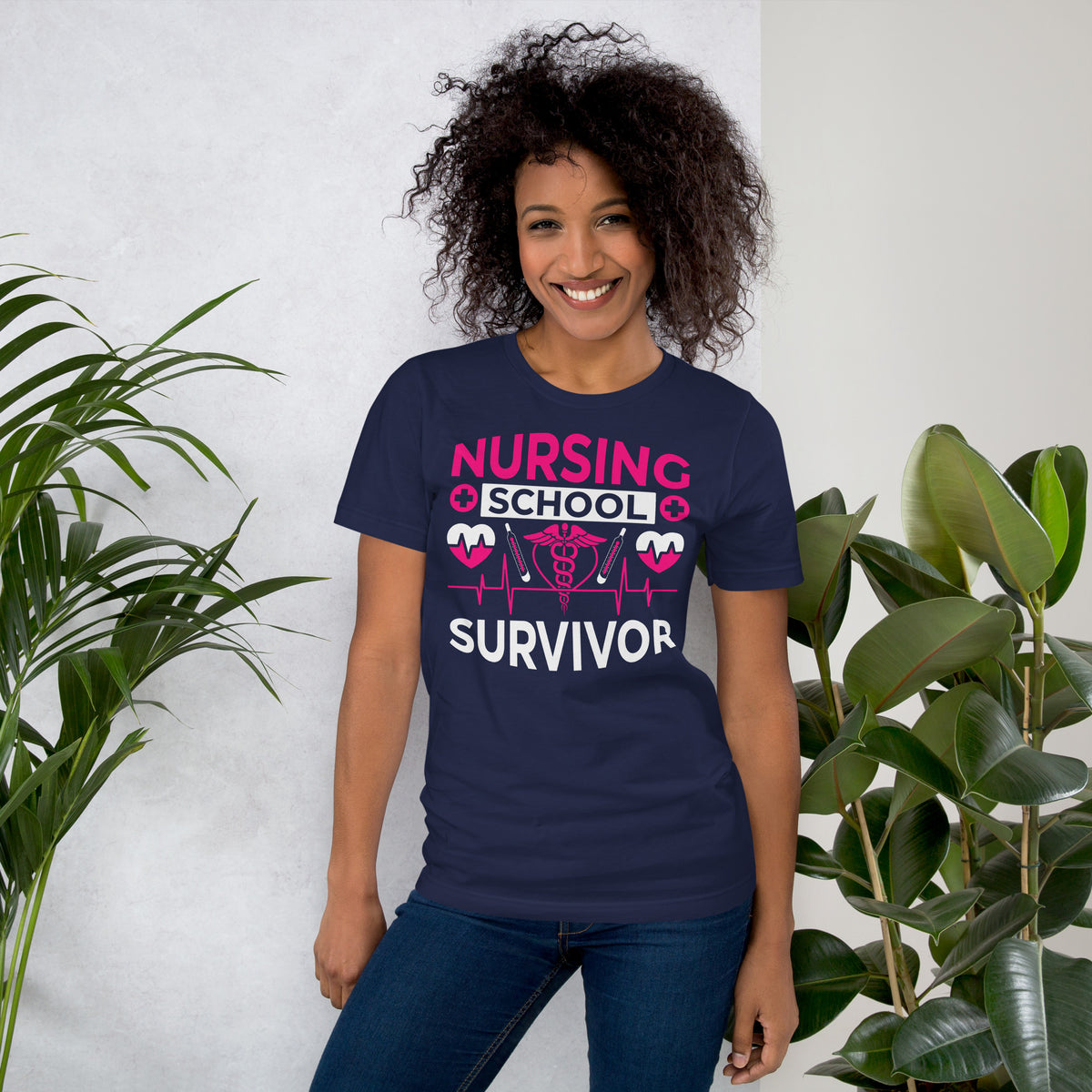 I survived nursing school Unisex t-shirt