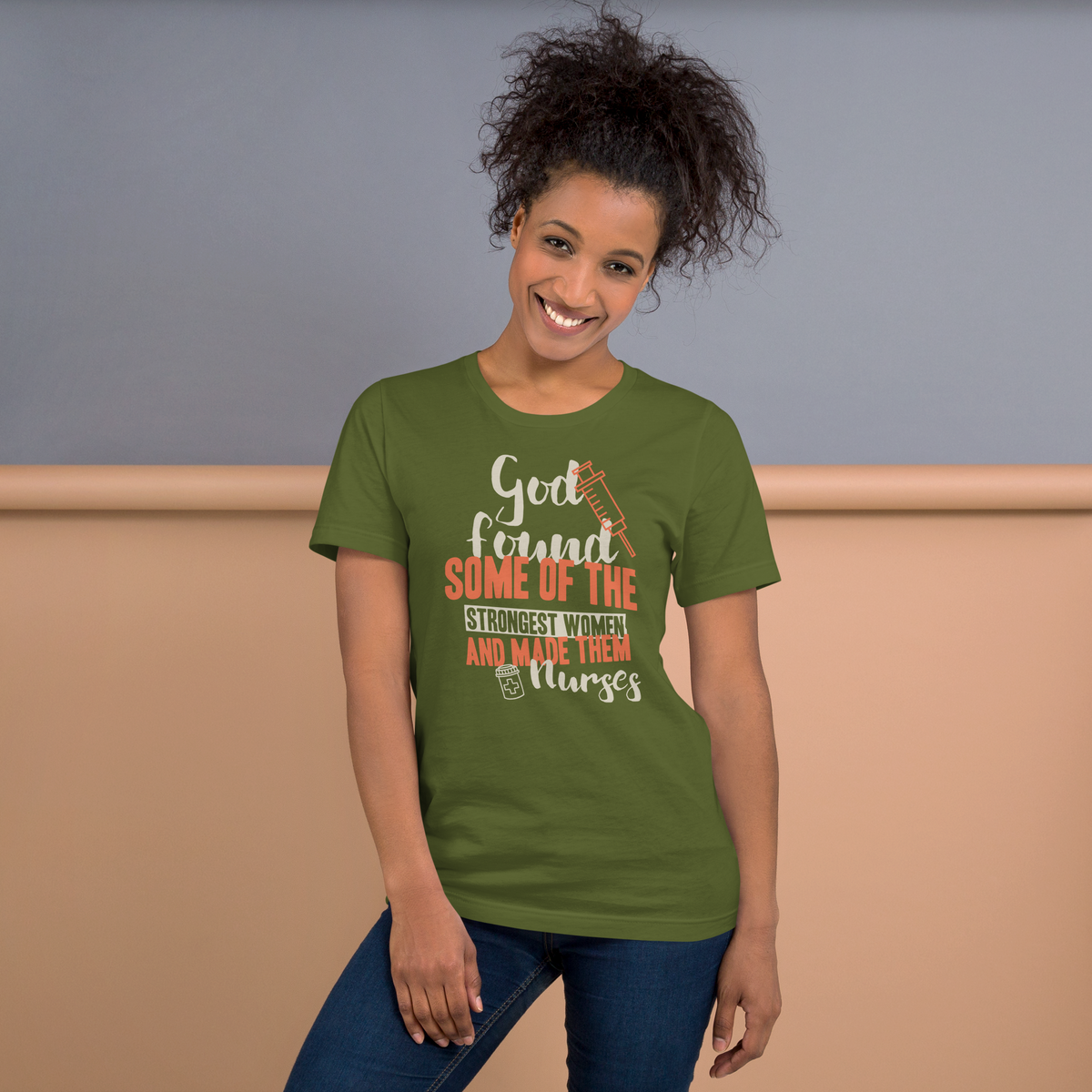 God found women nurse t-shirt