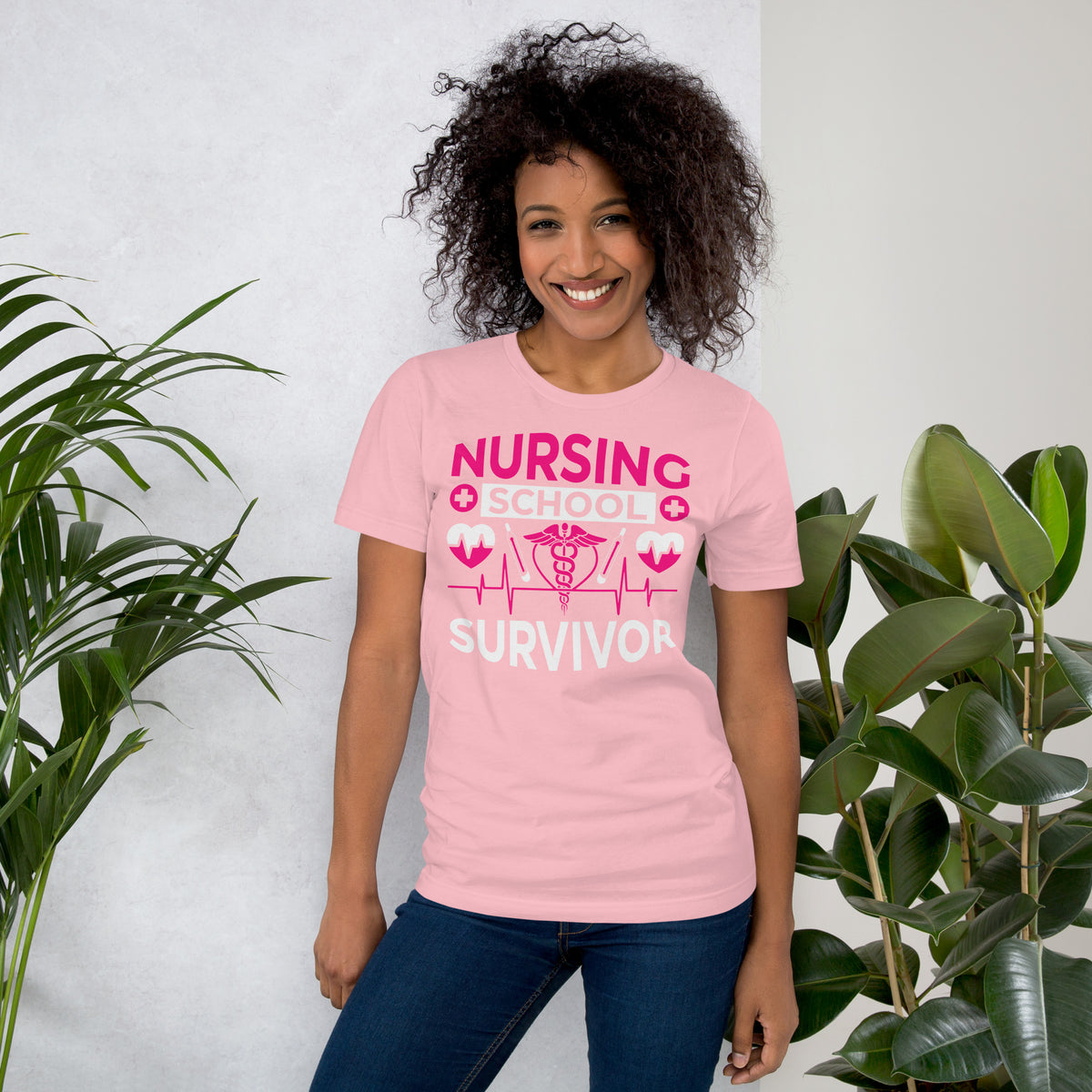 I survived nursing school Unisex t-shirt