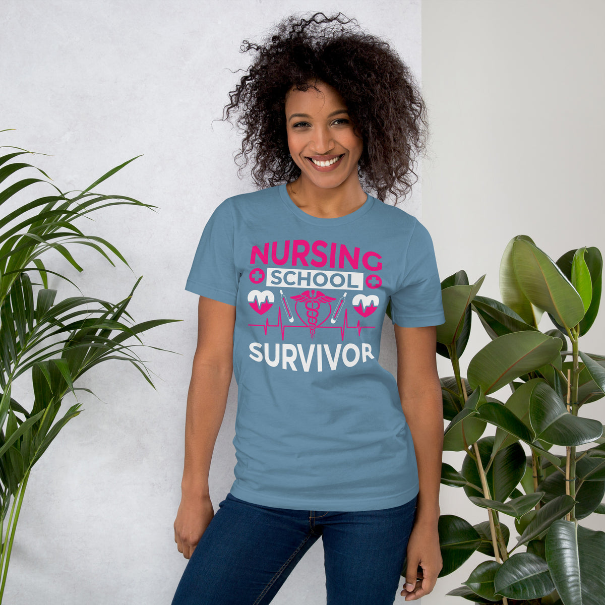 I survived nursing school Unisex t-shirt