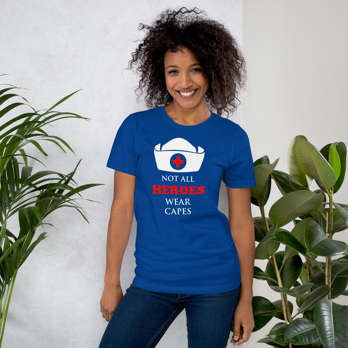 Not all heroes wear cape Unisex Nurse t-shirt