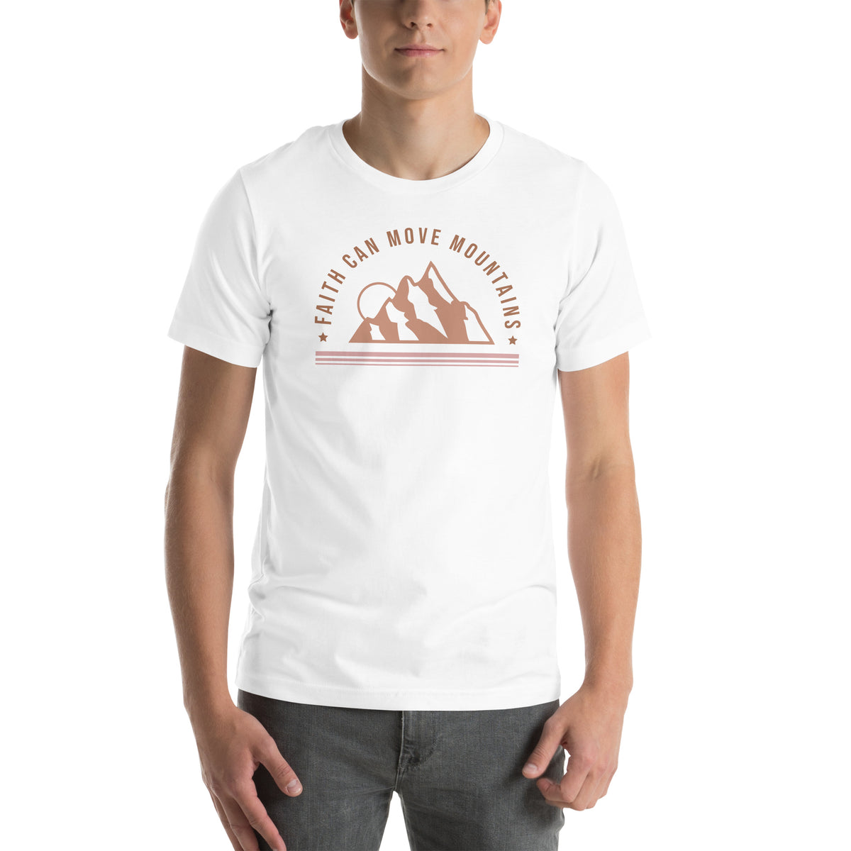 Faith can move Mountains Unisex t-shirt