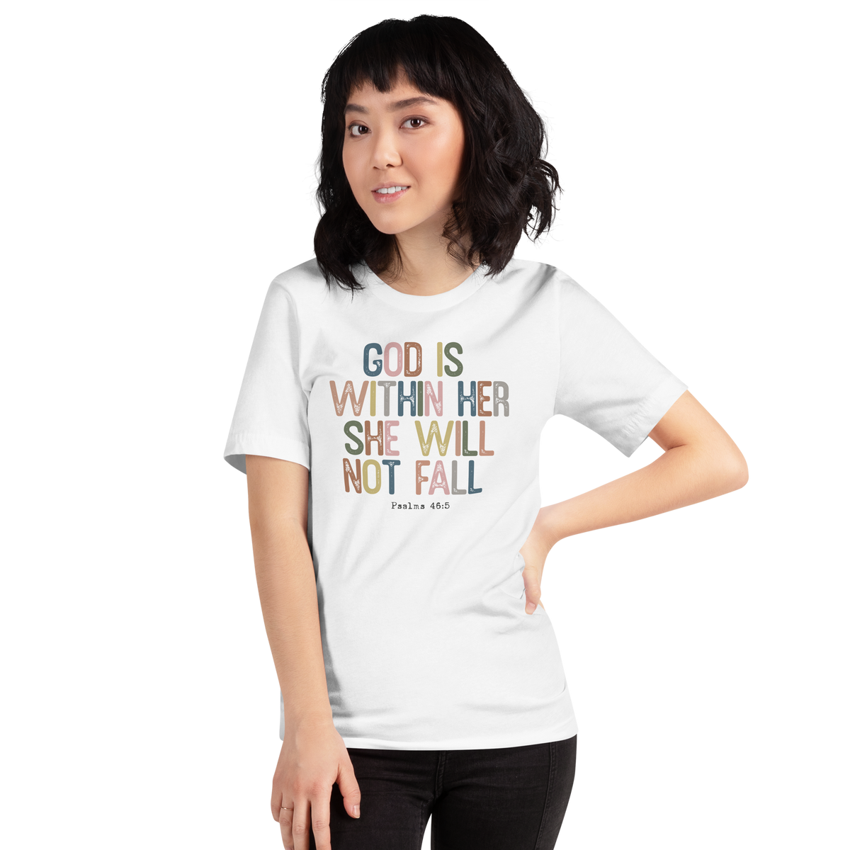 God id within her woman t-shirt