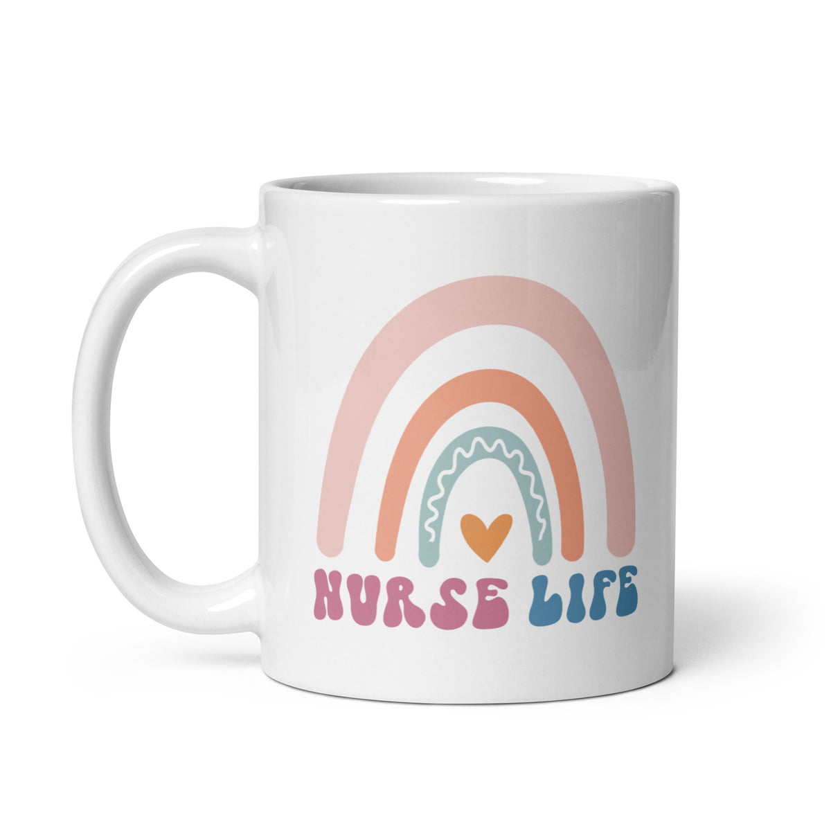 Nurse Life White Glossy Mug