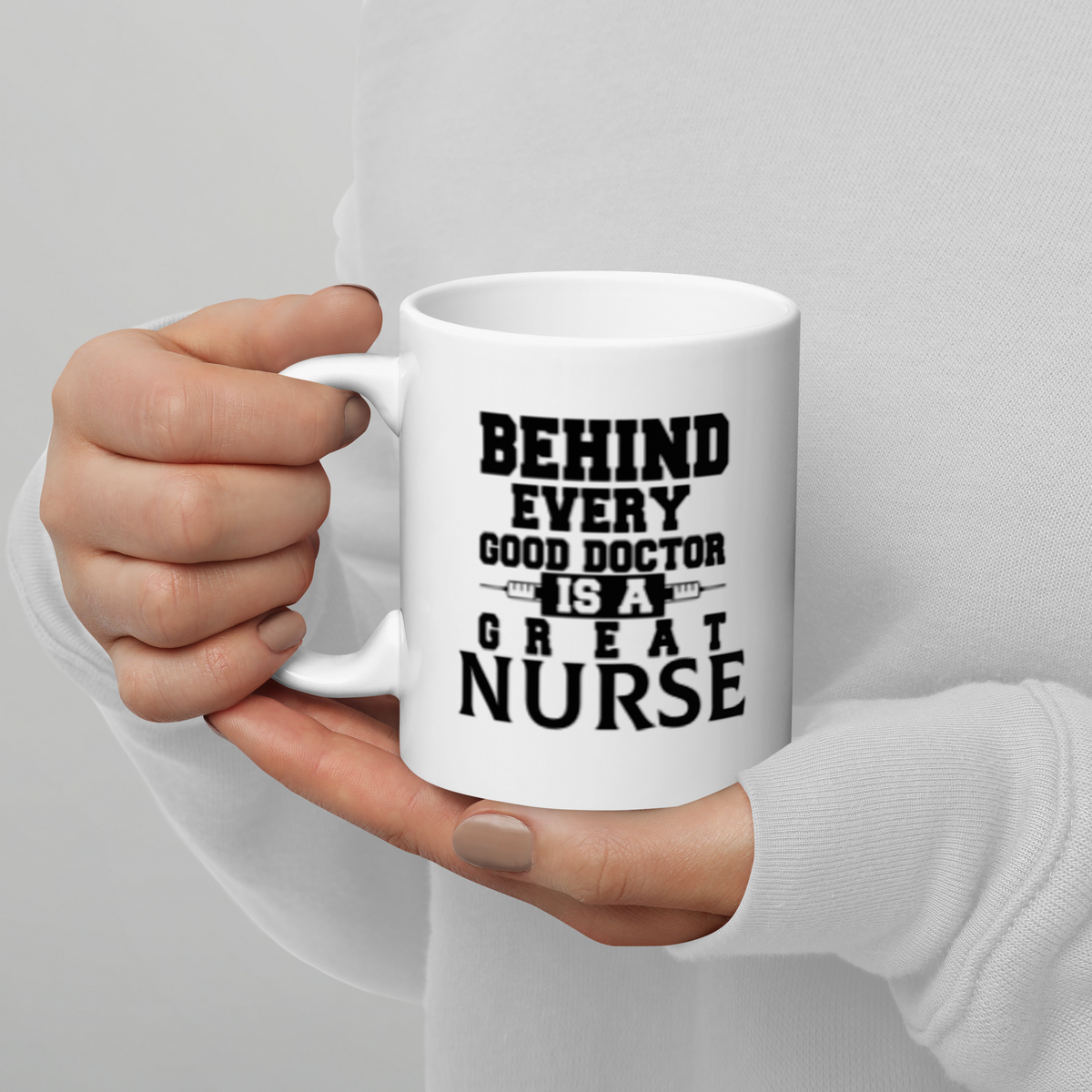 Behind Every Doctor White Glossy Mug